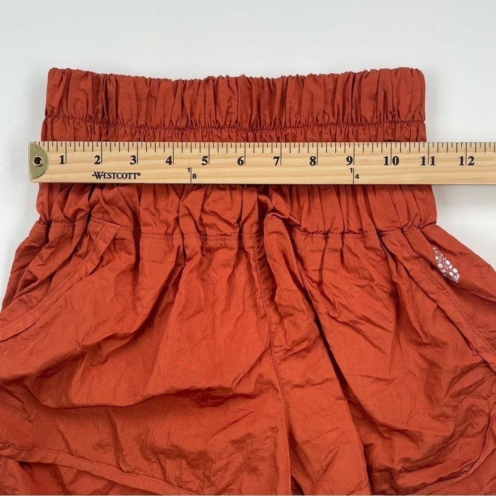 Free People FP Movement Orange High Rise The Way Home Shorts Size XS